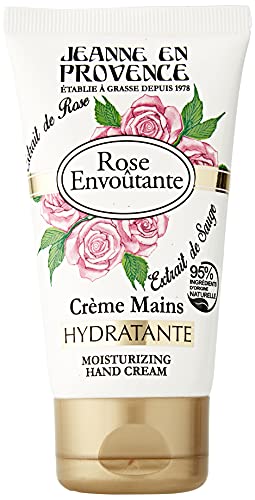 JEANNE EN PROVENCE – Handcreme – Bezaubernde Rose – Pflegt, parfümiert und macht weich – Für trockene Haut – 95% natürliche Inhaltsstoffe – Hergestellt in Grasse – 75 ml von Jeanne En Provence