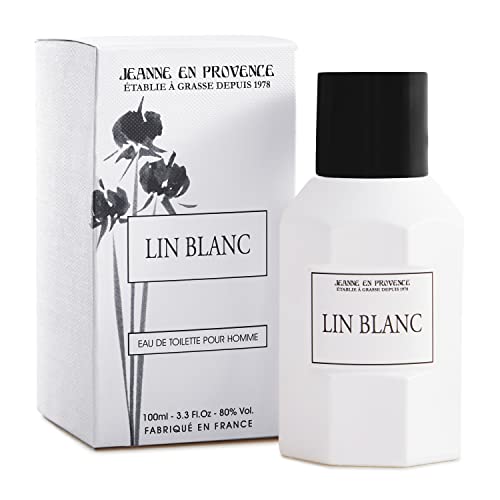 JEANNE EN PROVENCE – Herrenparfüm White Linen – Eau de Toilette – 100 ml Sprühflasche – Hergestellt in Grasse von Jeanne En Provence