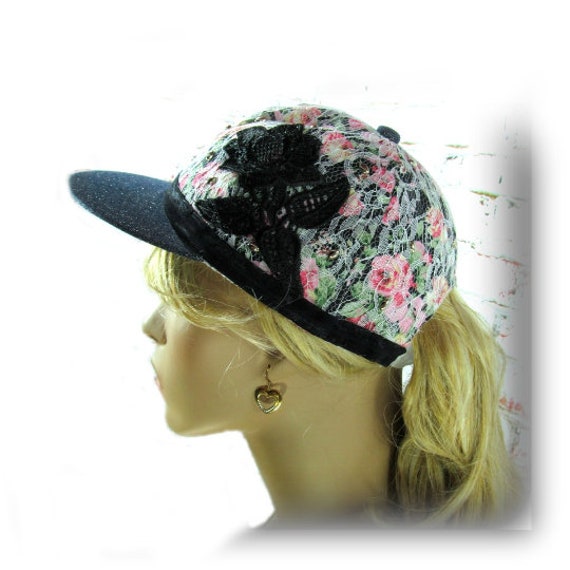 Baseball-Mütze, Baseball-Hut, Snap-Back-Hut, Mode-Mütze, Frauen-Baseball-Hut, 2 Baseball-Mütze, Baseball-Hut, Snap-Back-Hut, Mode-Mütze, Frauen-Baseball-Hut, 2 von JeanniesArtToWear
