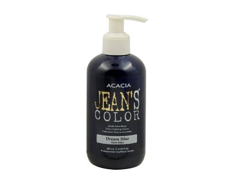 Jeans Color Haarfarbe Semi Permanente Direktziehende Haarfarbe 250ml Dream Blue von Jeans Color