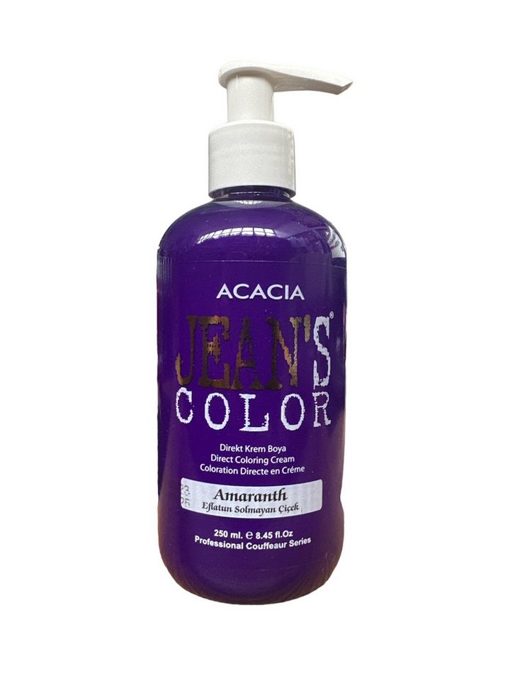 Jeans Color Haarfarbe Semi Permanente Direktziehende Haarfarbe 250ml Dream Blue von Jeans Color