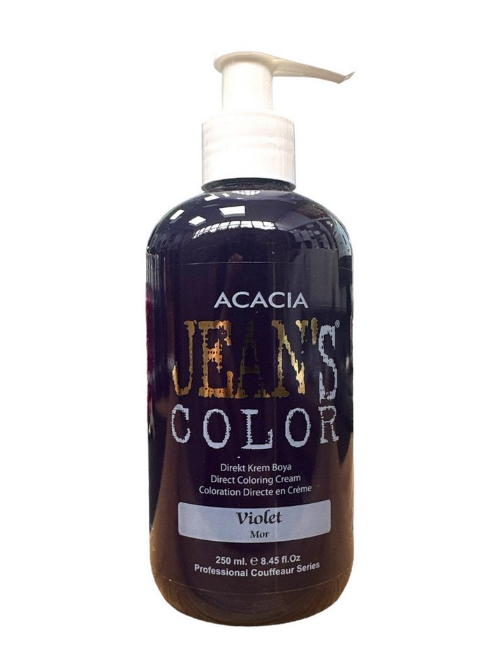 Jeans Color Haarfarbe Semi Permanente Direktziehende Haarfarbe 250ml Dream Blue von Jeans Color