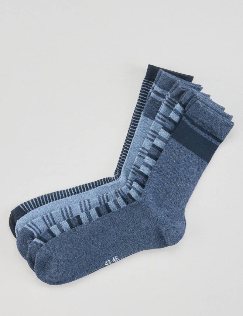 5er Pack Socken, uni + Streifen von Jeans Fritz