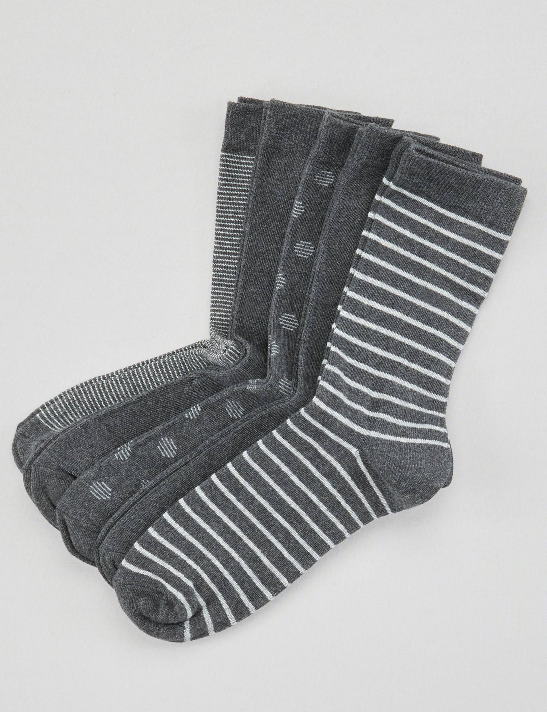 5er Pack Socken mit Mustern von Jeans Fritz