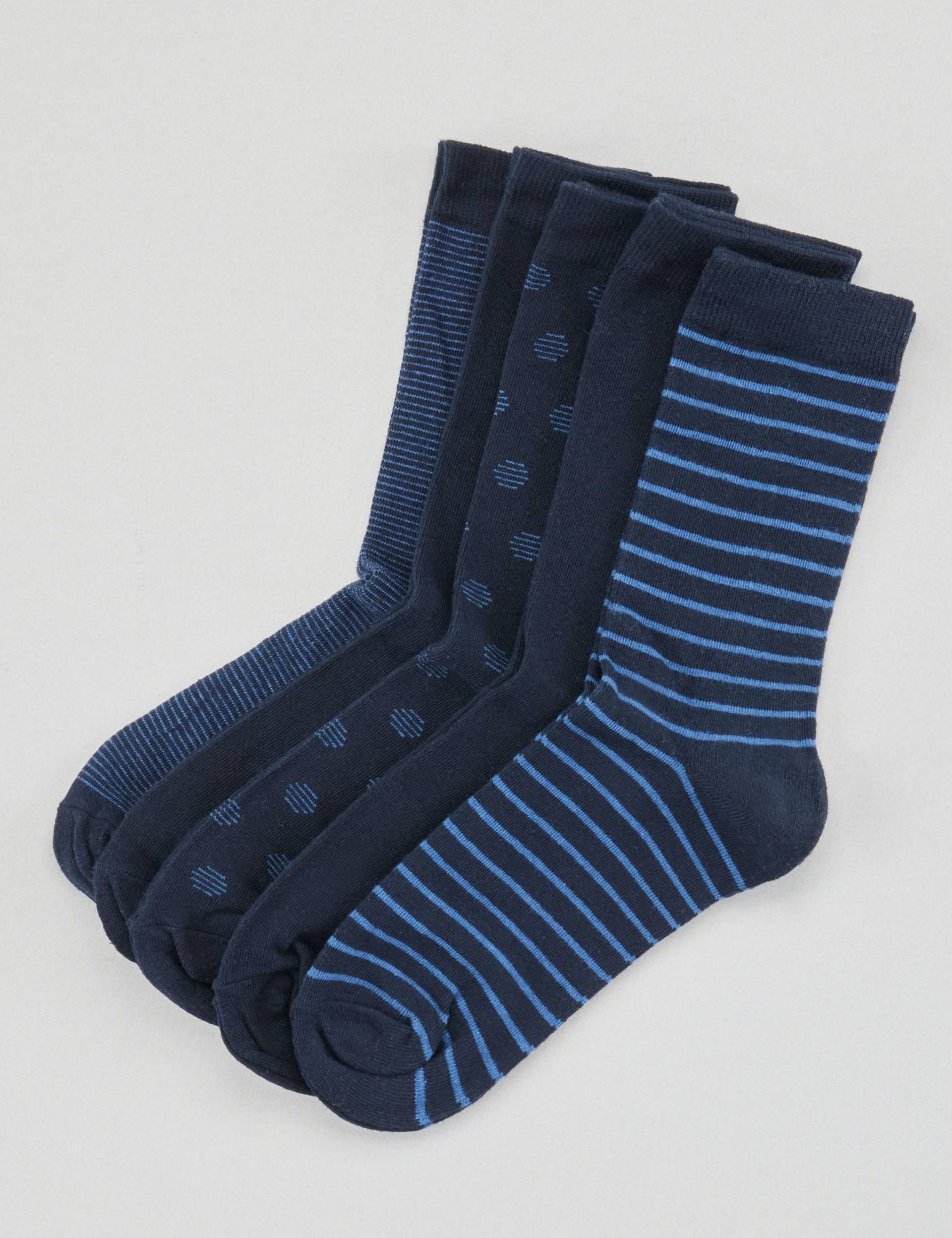5er Pack Socken mit Mustern von Jeans Fritz