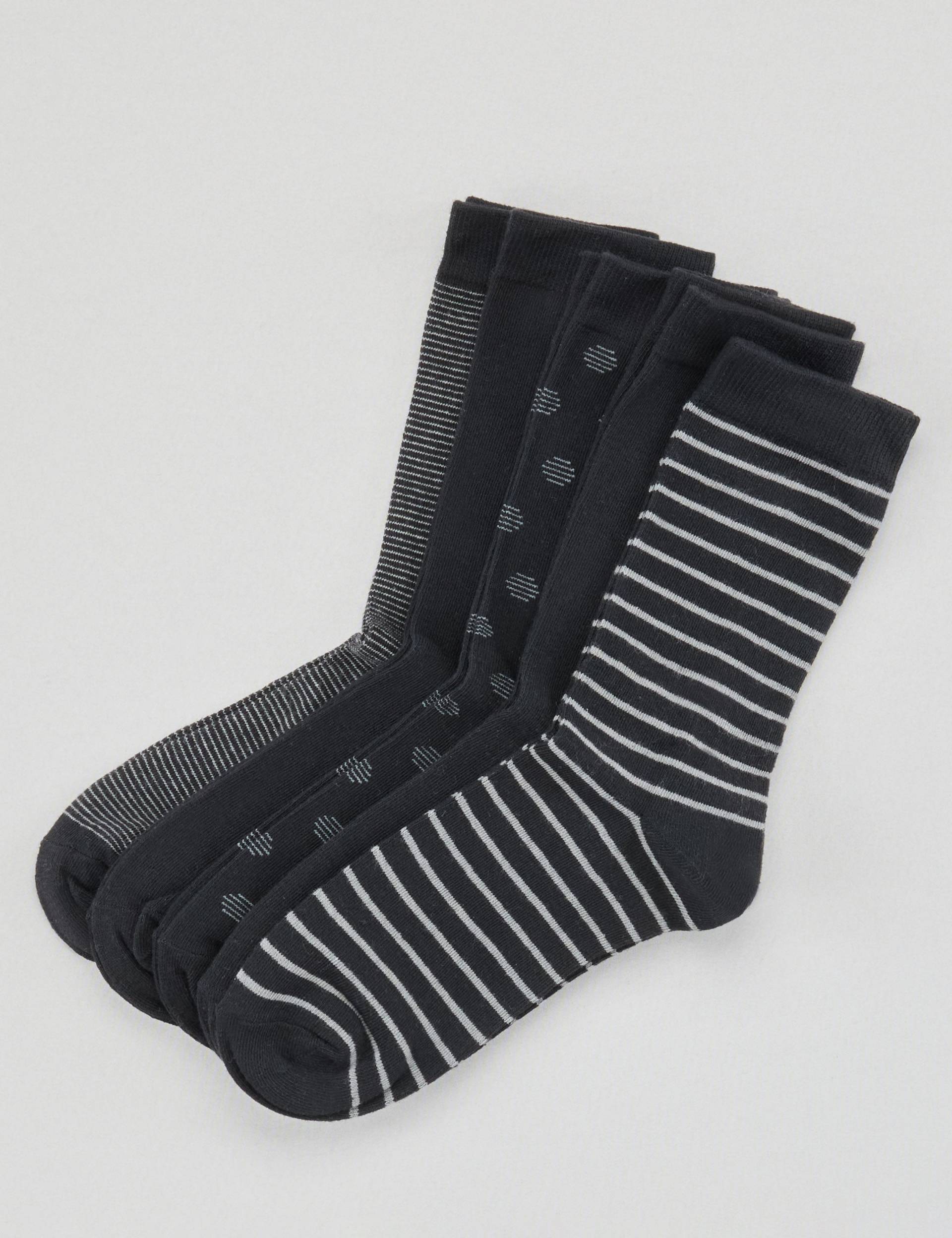 5er Pack Socken mit Mustern von Jeans Fritz