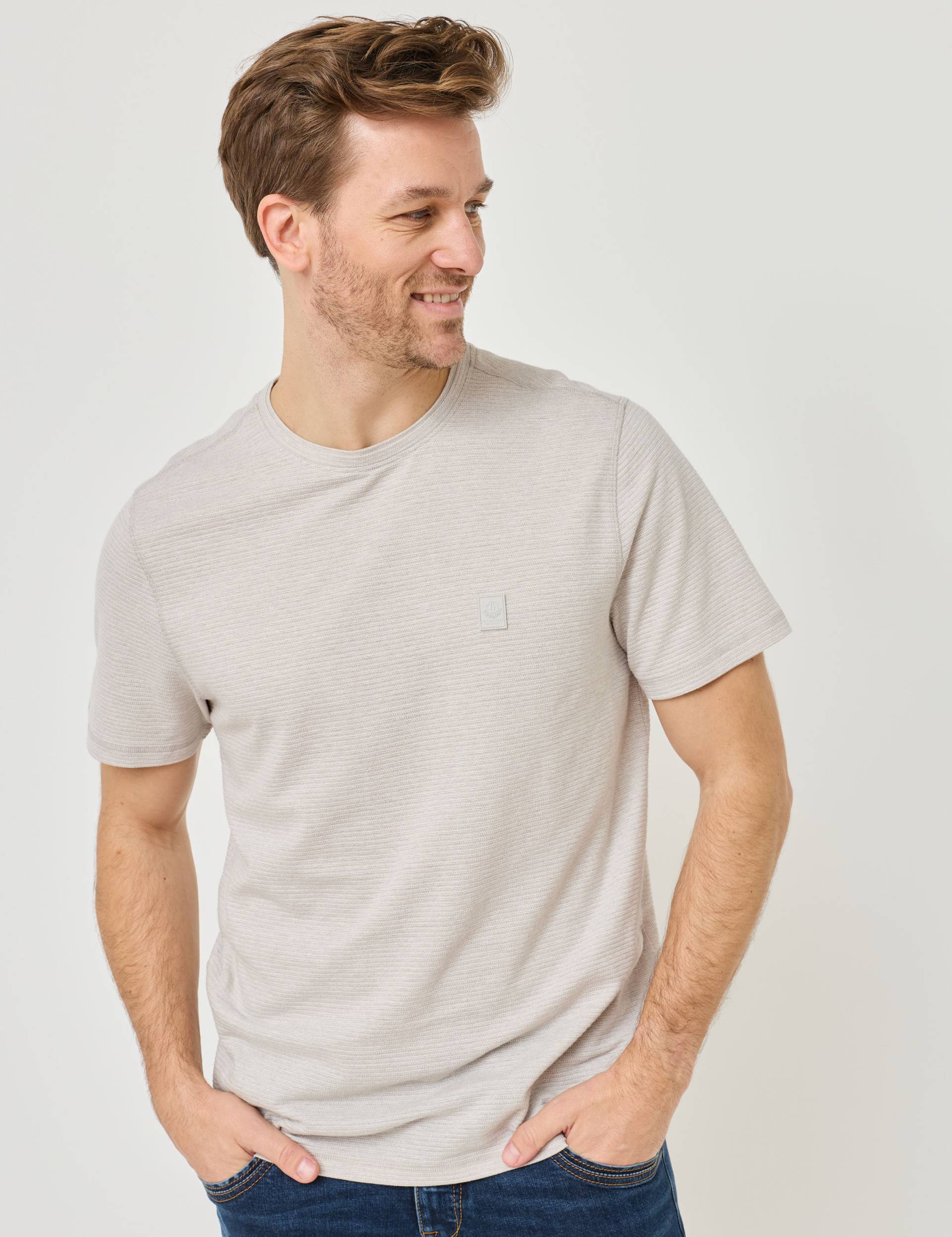 Allrounder: T-Shirt mit Struktur von Jeans Fritz