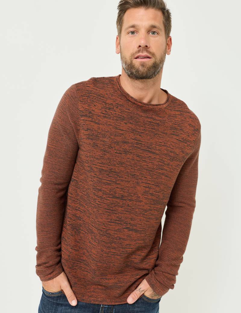 Basic-Pullover im Melange-Look von Jeans Fritz