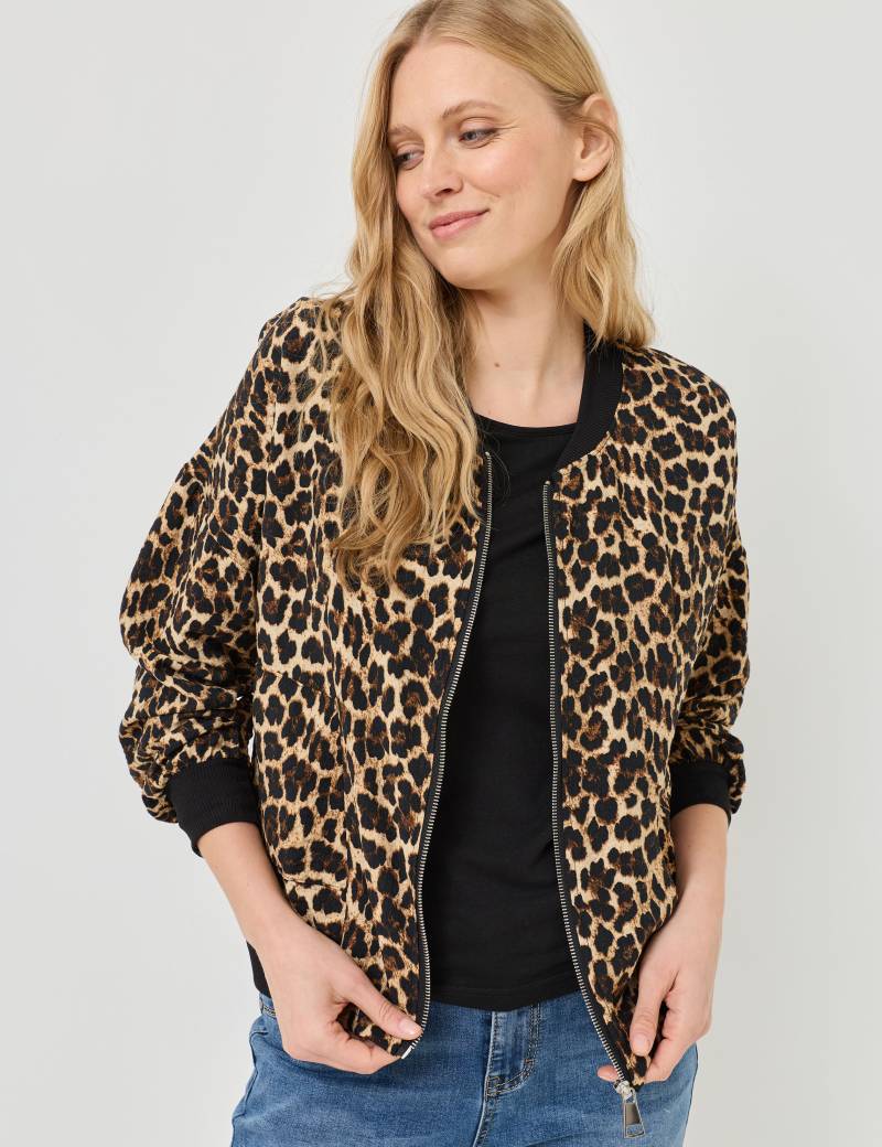 Leichter Blouson mit Leo-Muster von Jeans Fritz