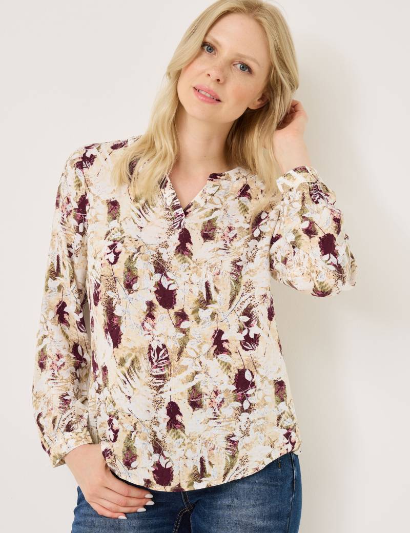 Bluse mit Henleykragen und Print Bluse mit Henleykragen und Print von Jeans Fritz