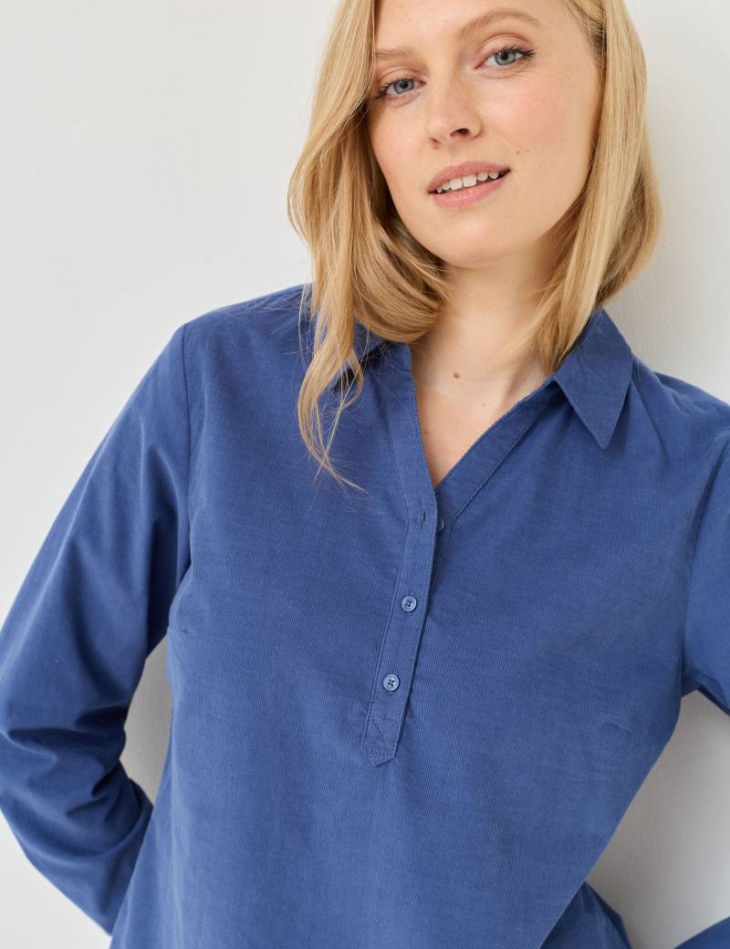 Softe Cordbluse mit Kragen von Jeans Fritz