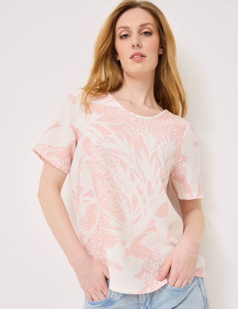 Gemusterte Bluse mit Blumenprint von Jeans Fritz