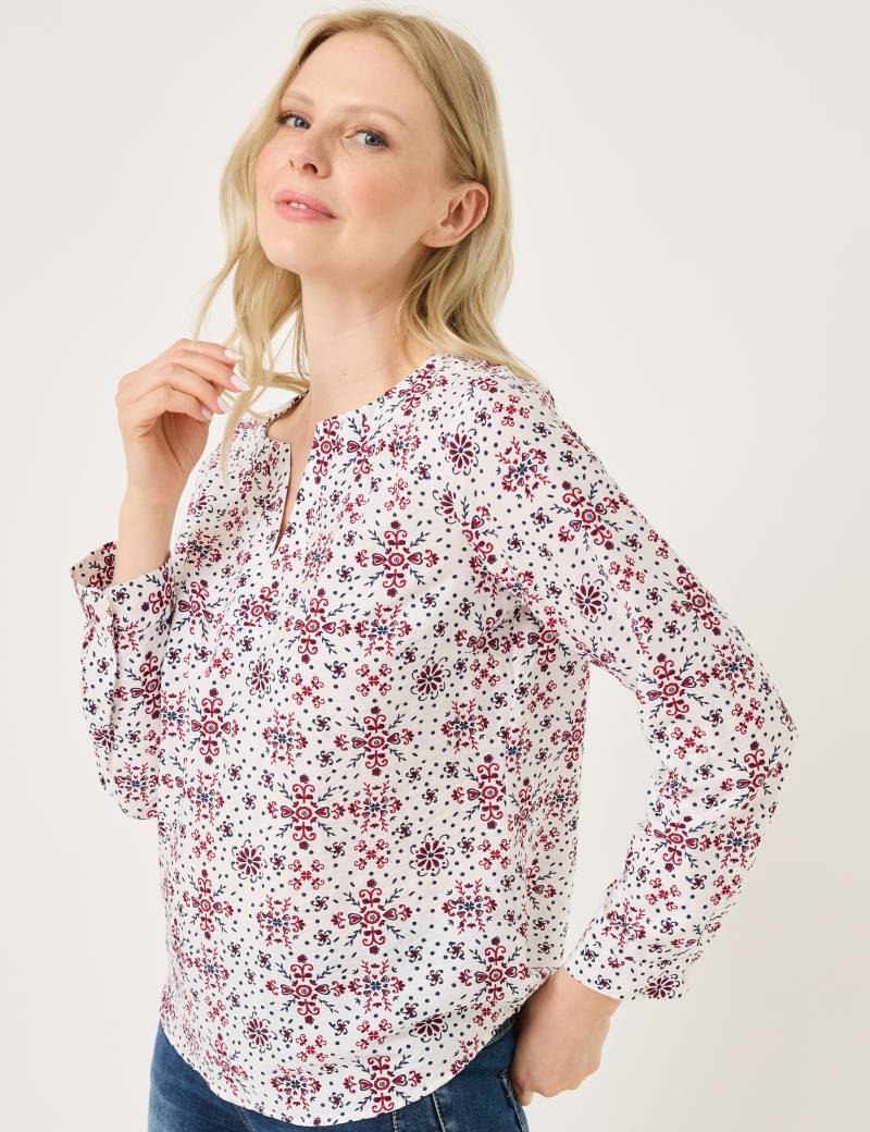 Leichte Bluse mit schönem Print von Jeans Fritz