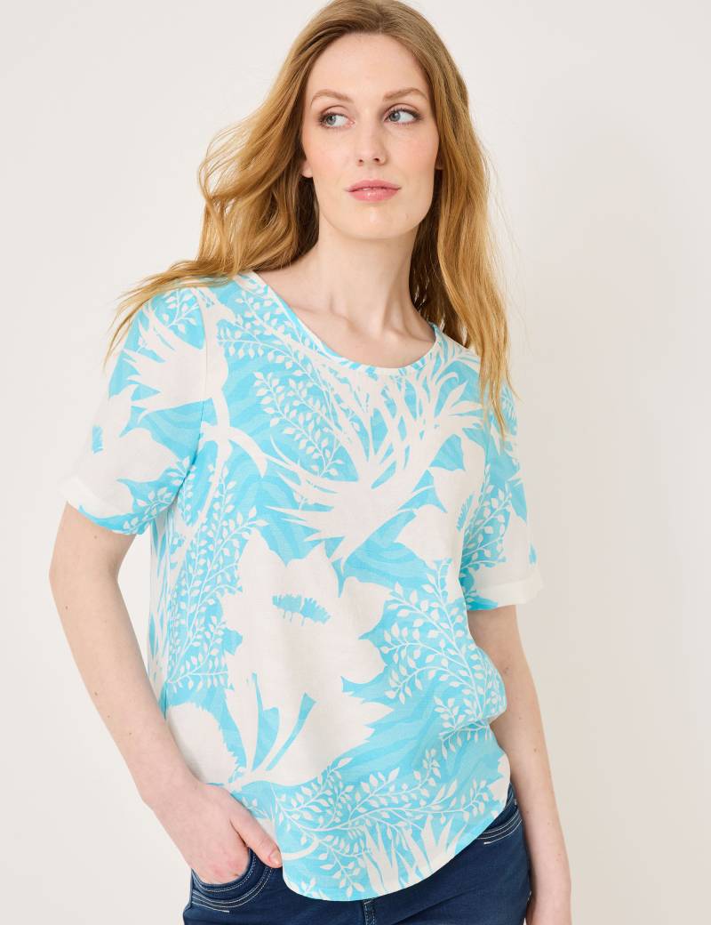 Gemusterte Bluse mit Blumenprint von Jeans Fritz