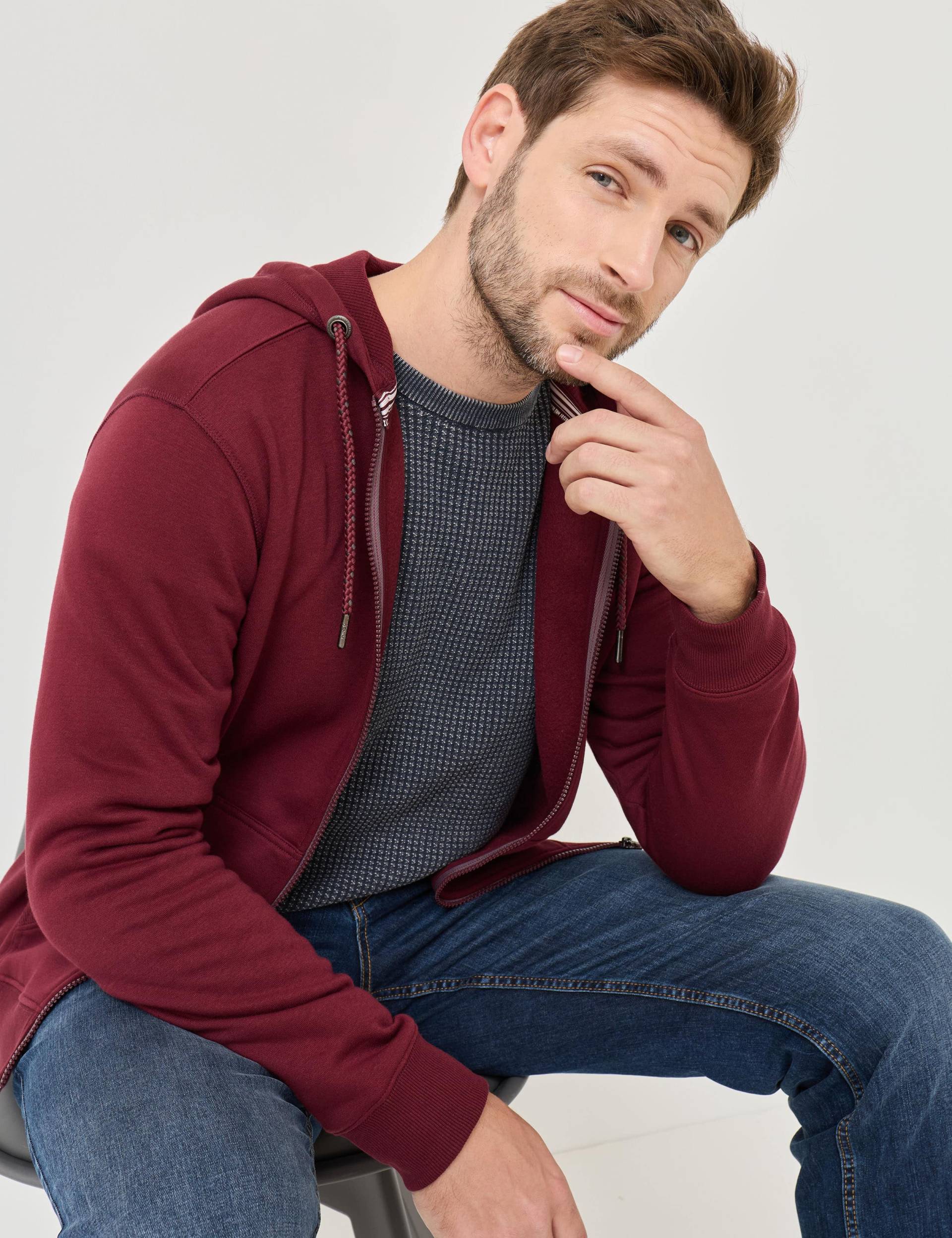 Extraweiche Sweatjacke mit Kapuze von Jeans Fritz