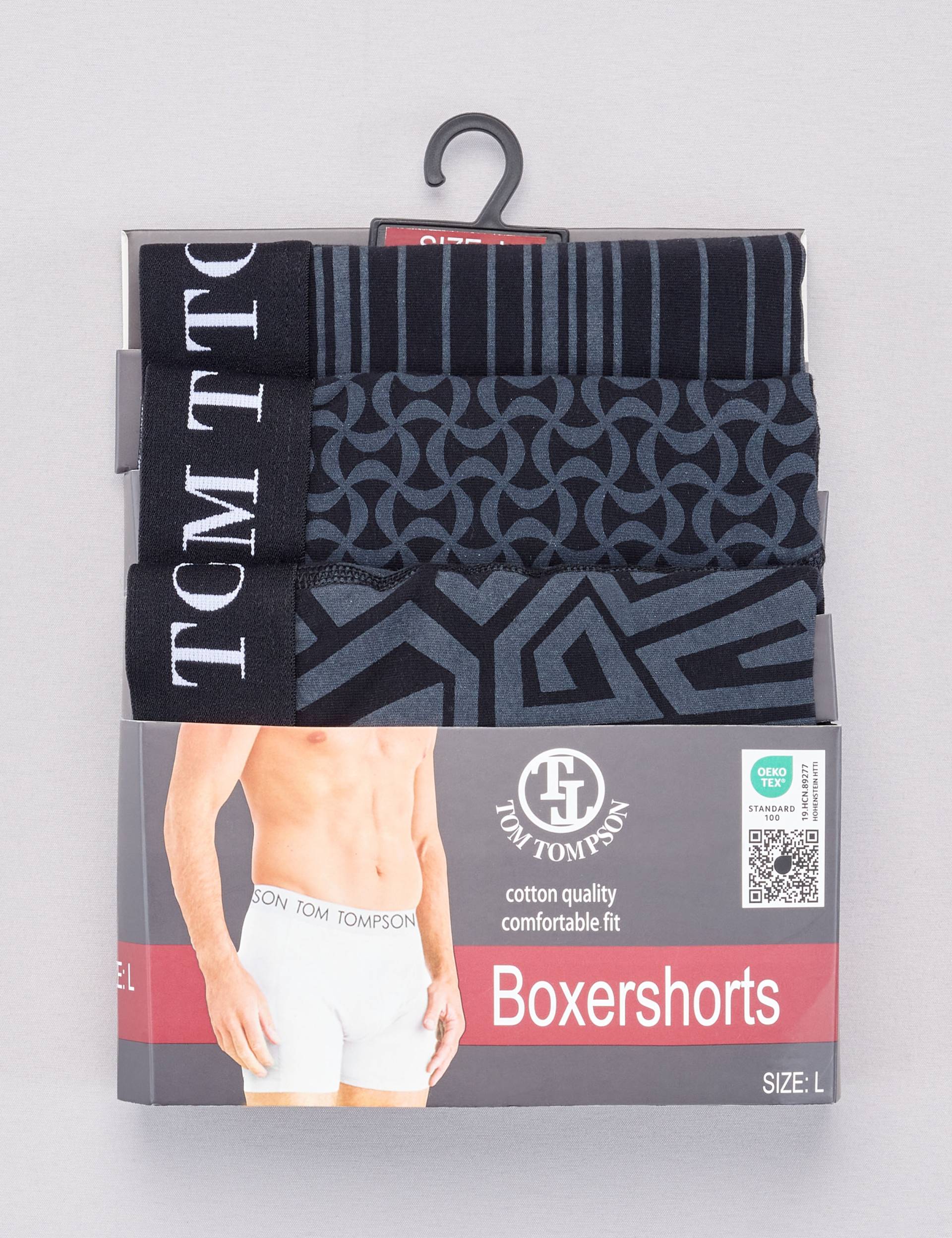 Gemusterte Boxershorts im 3er Pack von Jeans Fritz