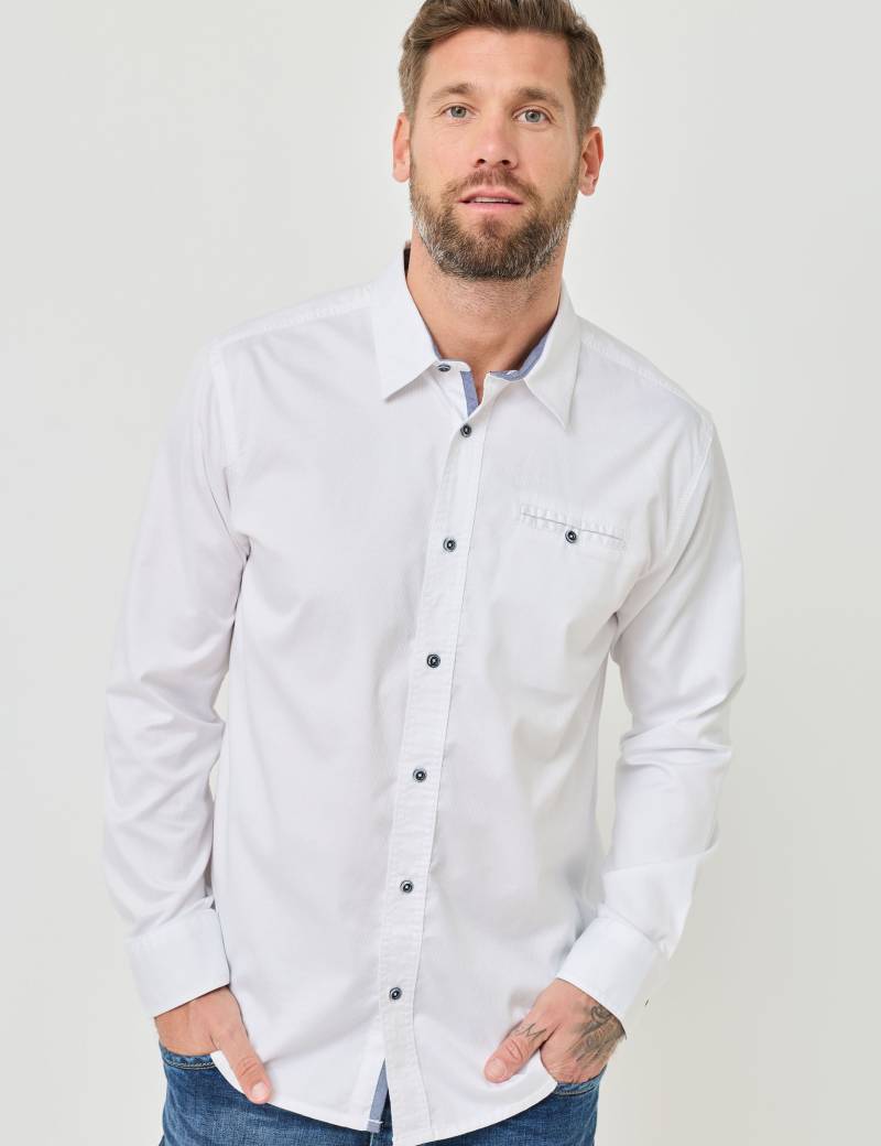 Allrounder: Uni-Hemd mit Struktur von Jeans Fritz