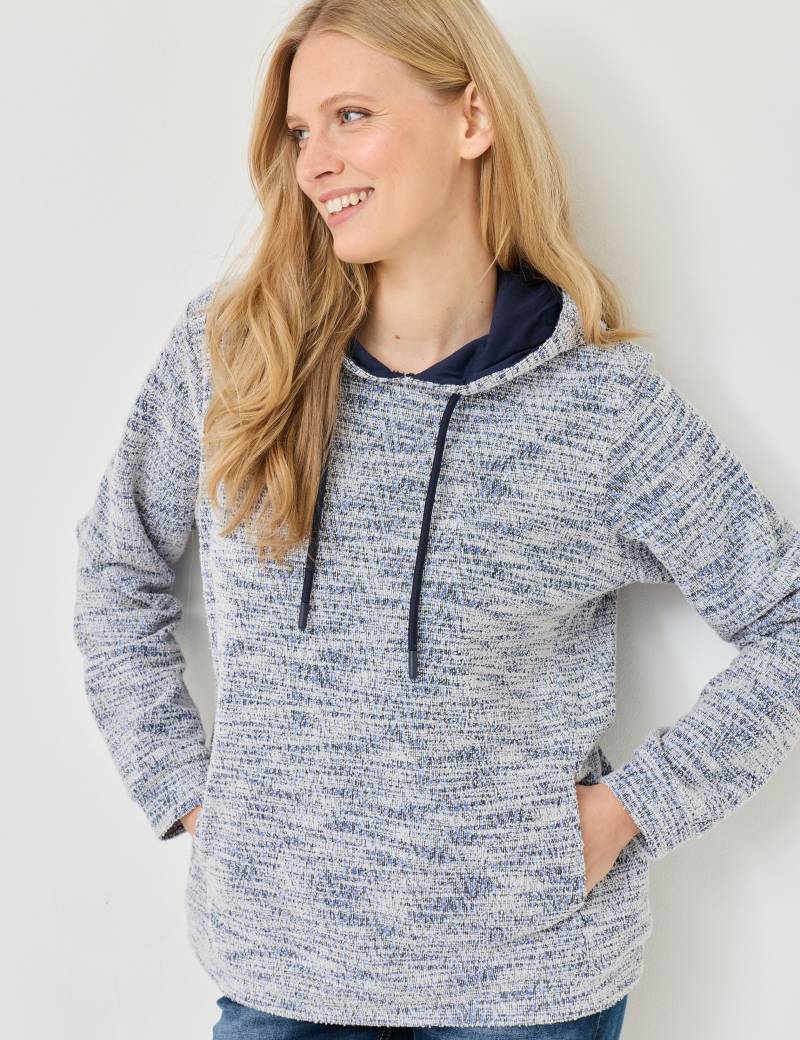 Kapuzen-Sweat mit Struktur von Jeans Fritz