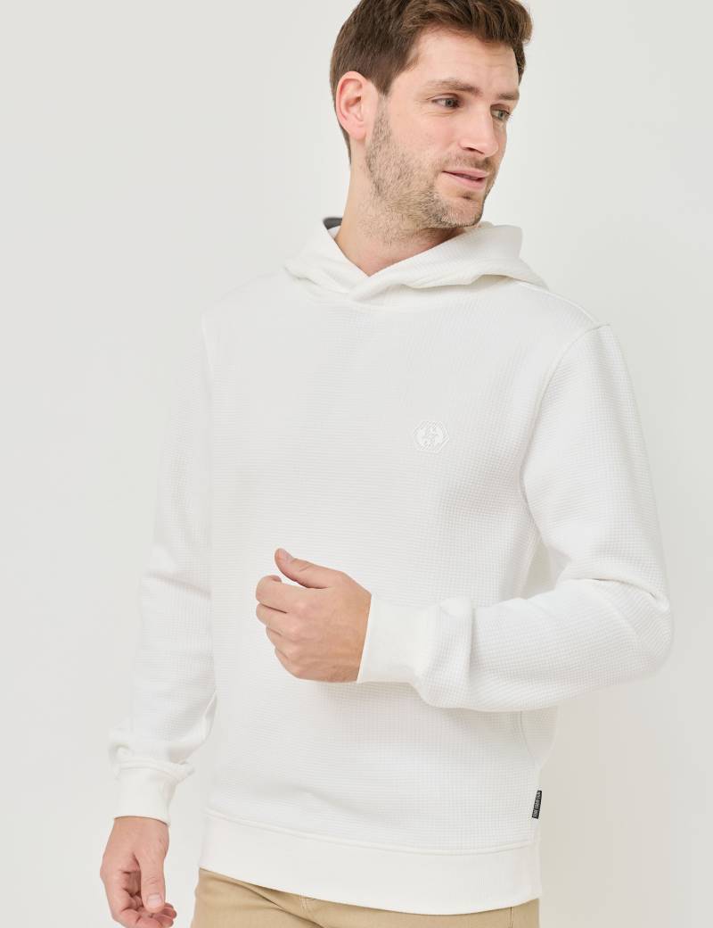 Kapuzen-Sweat mit Struktur von Jeans Fritz