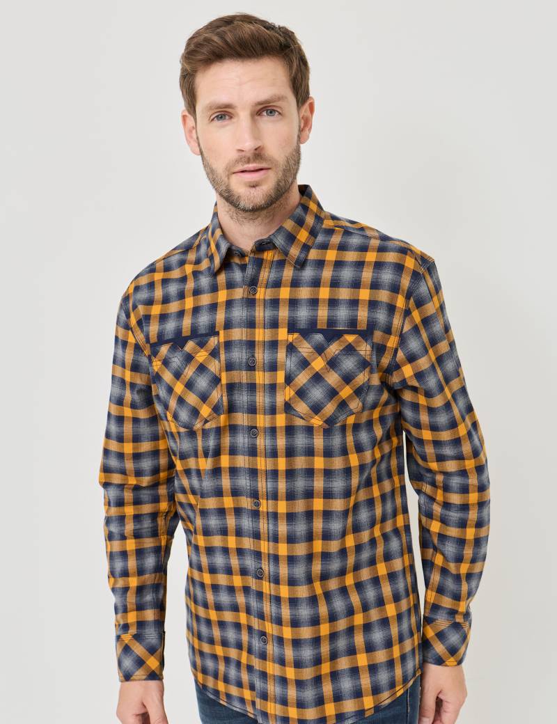 Karohemd aus Baumwoll-Twill von Jeans Fritz