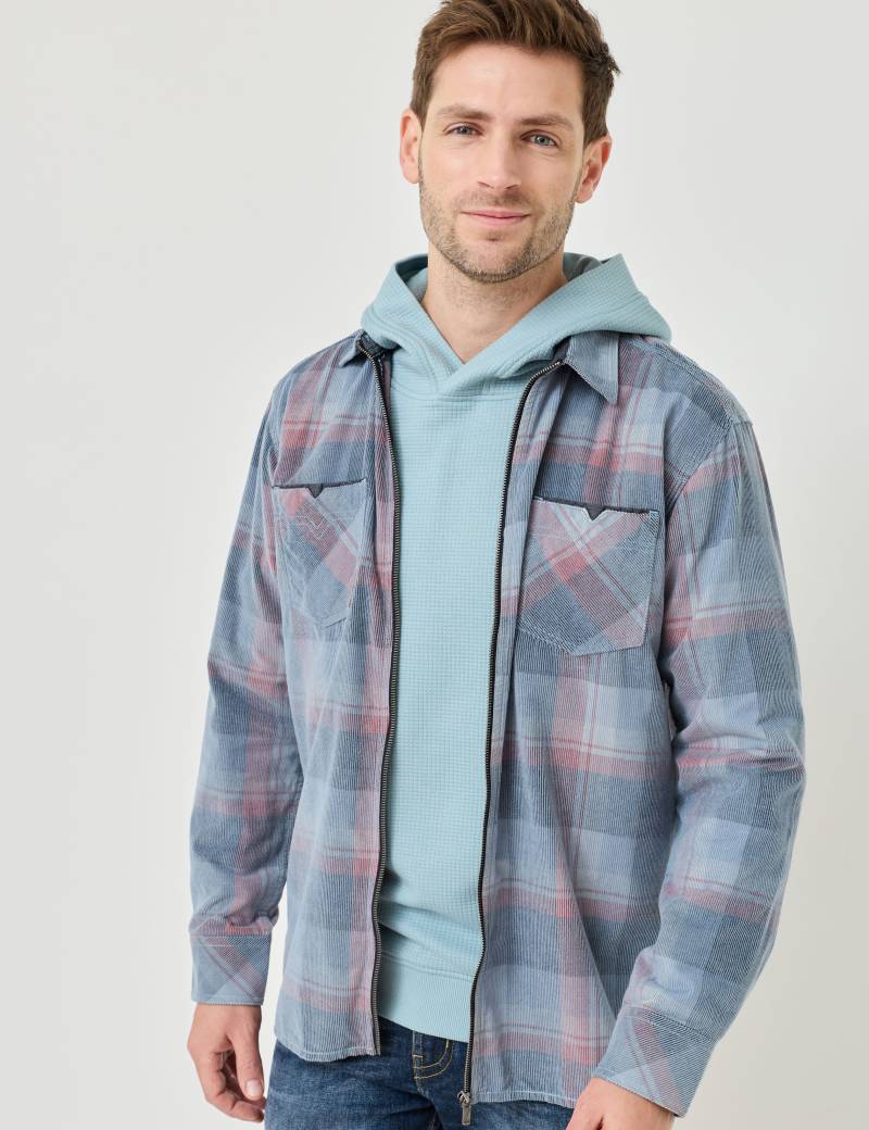 Kariertes Cordhemd, 100 % Cotton von Jeans Fritz