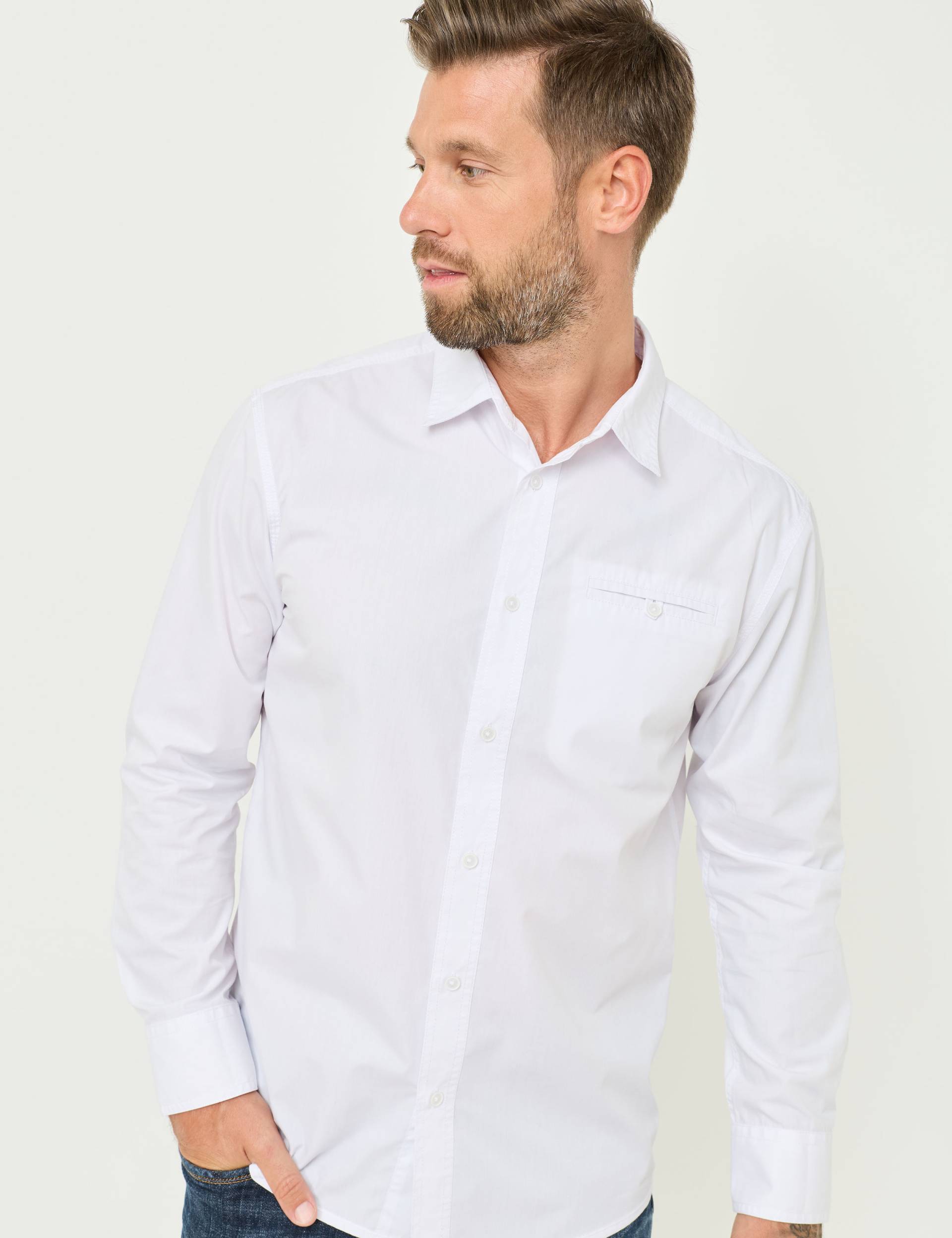 Pflegeleichtes Hemd, Minikaro von Jeans Fritz