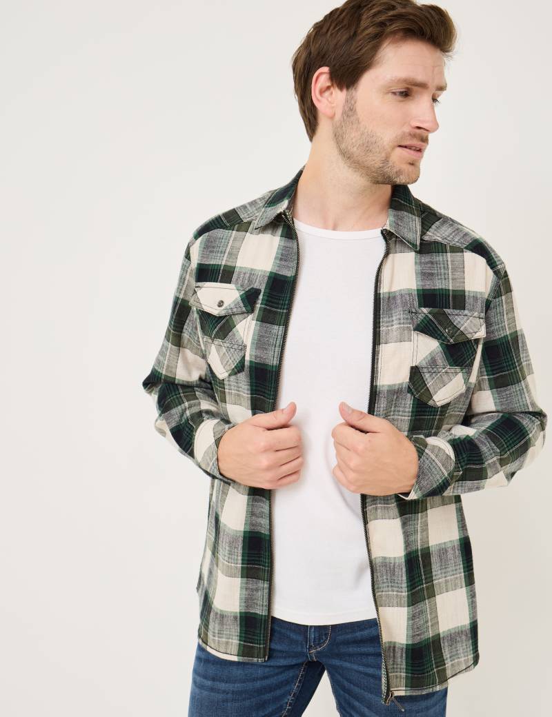 Lässiges Hemd mit Zip-Verschluss von Jeans Fritz