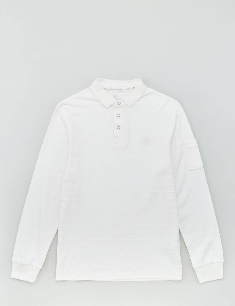 Lässiges Polo-Shirt mit Struktur von Jeans Fritz