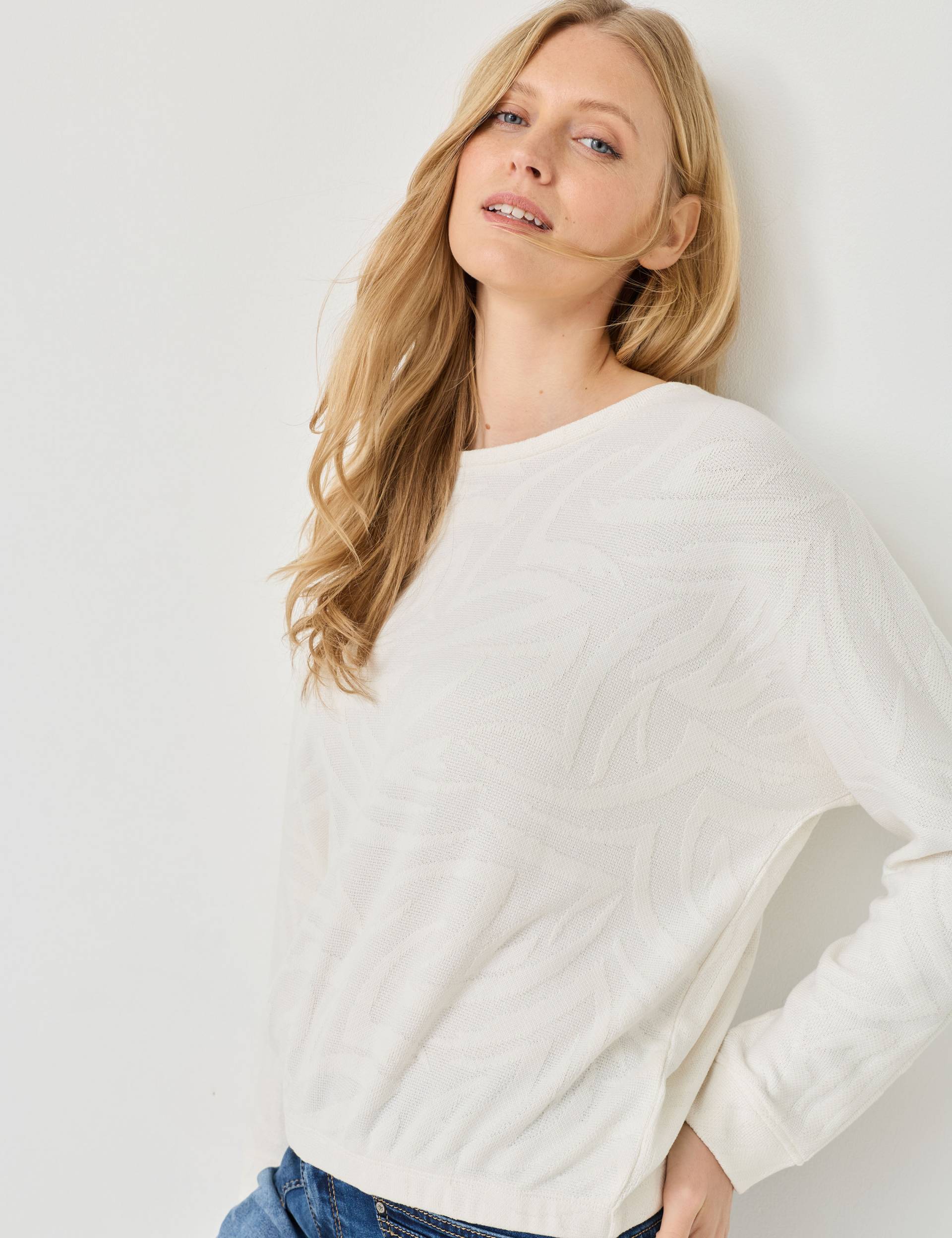 Langarmshirt mit Fledermaus-Ärmel von Jeans Fritz