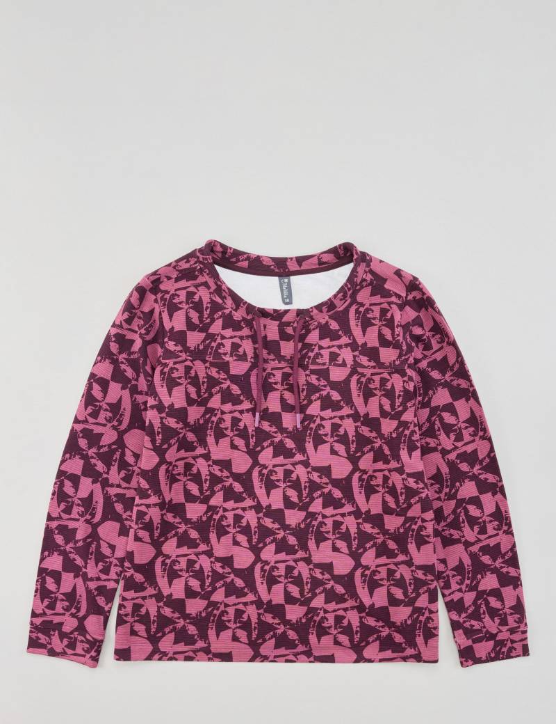 Modisches Langarm-Shirt, Struktur von Jeans Fritz