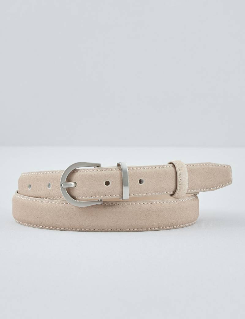 Schmaler Gürtel aus Veloursleder von Jeans Fritz