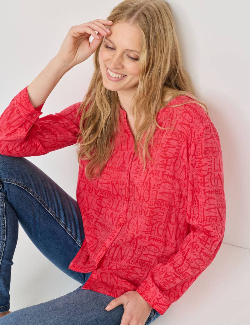 Leichte Bluse mit Wording-Print von Jeans Fritz