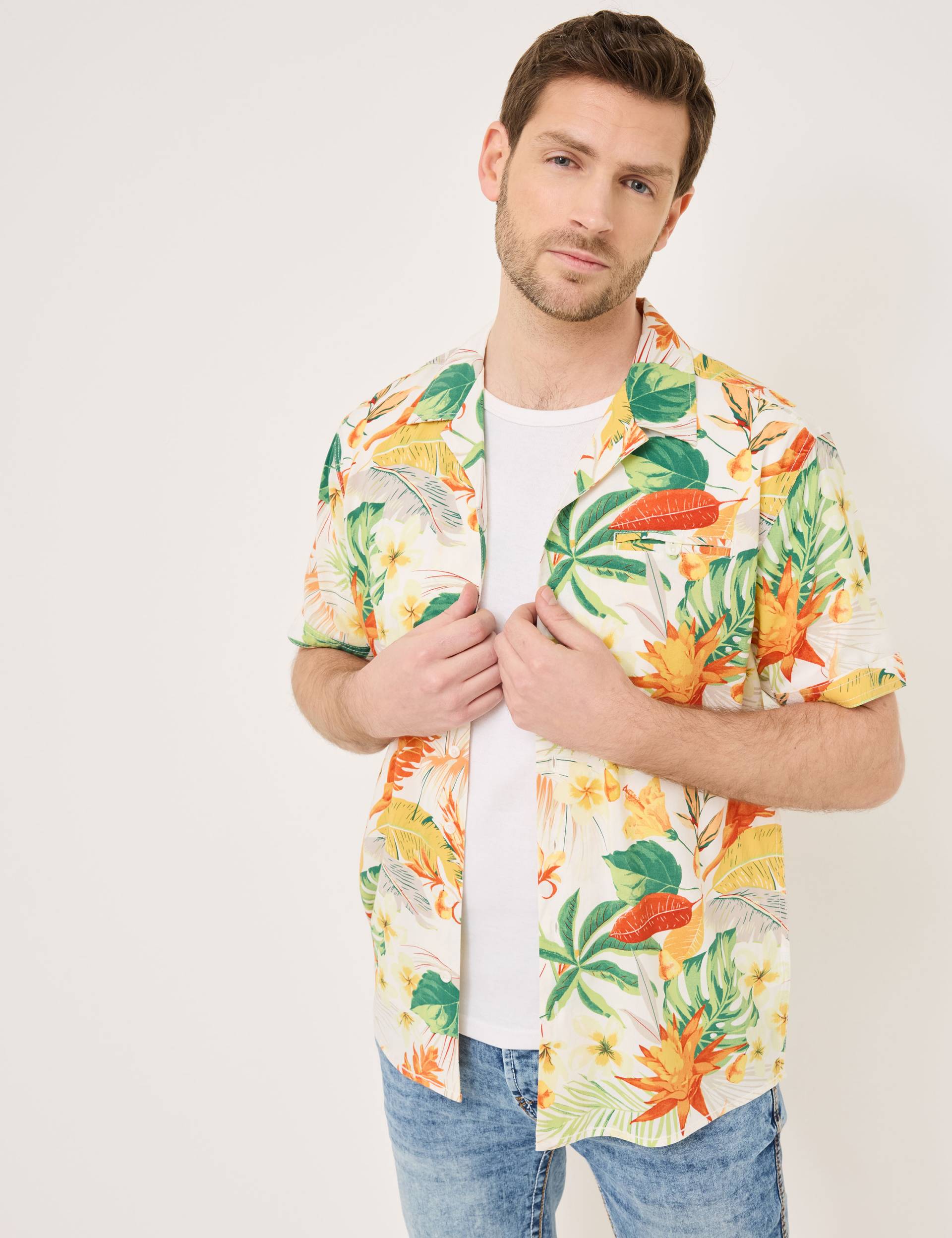 Leichtes Hemd mit Tropic-Print Leichtes Hemd mit Tropic-Print von Jeans Fritz