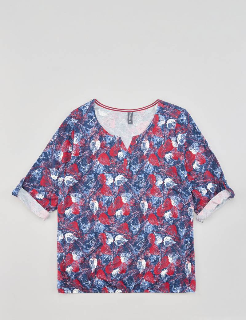 Shirt mit Alloverprint u. 3/4-Arm von Jeans Fritz