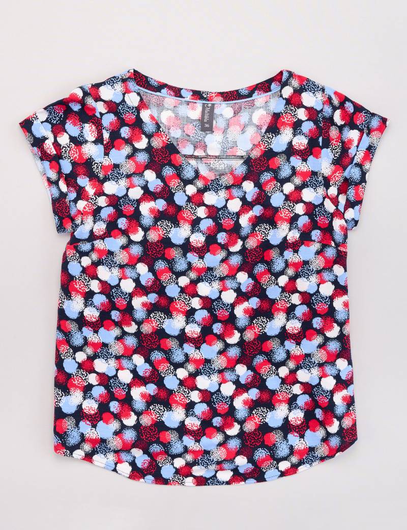 Luftige Bluse mit Punkte-Print von Jeans Fritz