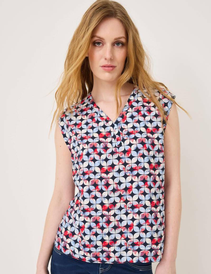 Luftiges Blusentop mit Alloverprint von Jeans Fritz