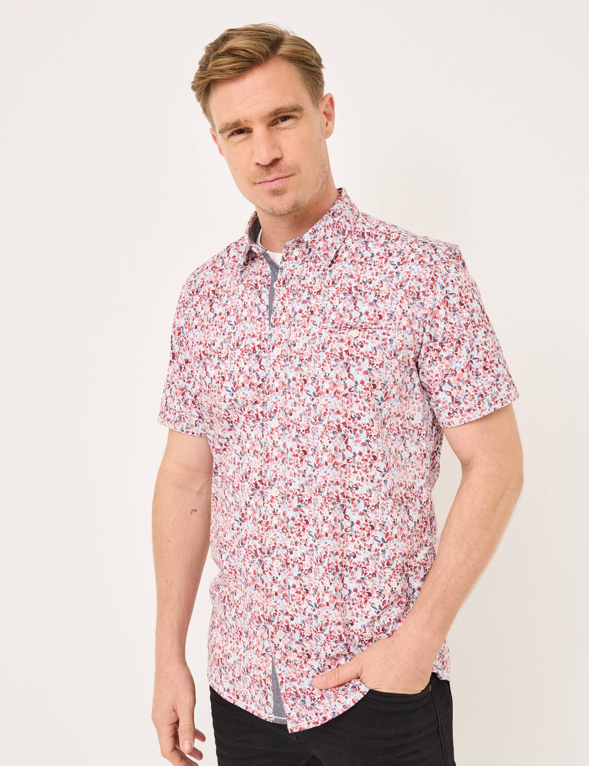 Luftiges Hemd mit Flower-Print Luftiges Hemd mit Flower-Print von Jeans Fritz