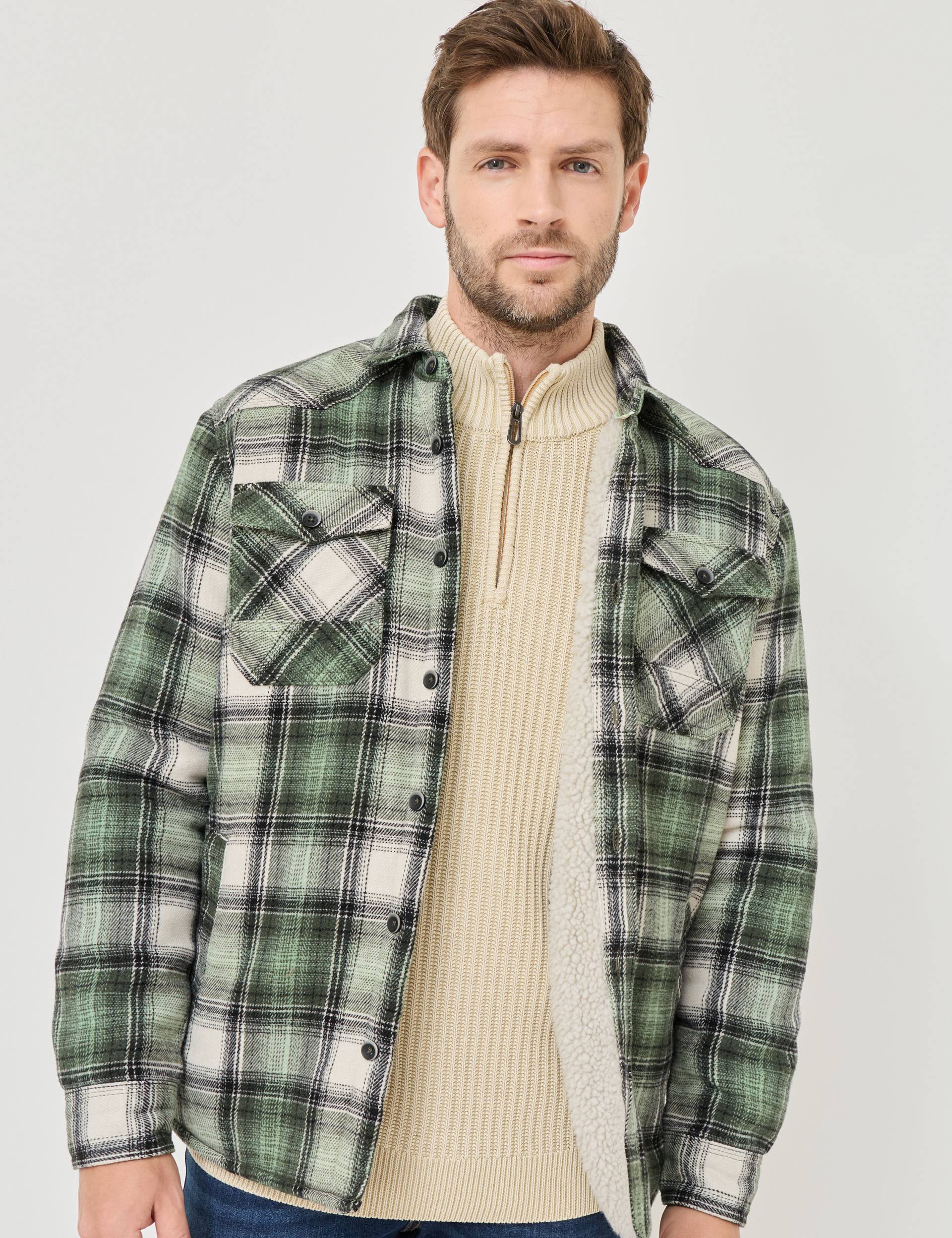 Warmes Over Shirt mit Teddyfell von Jeans Fritz