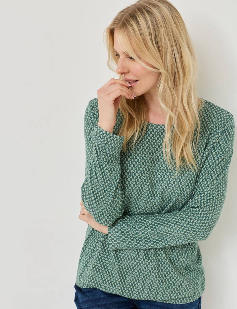 Oversized Langarmshirt mit Muster von Jeans Fritz