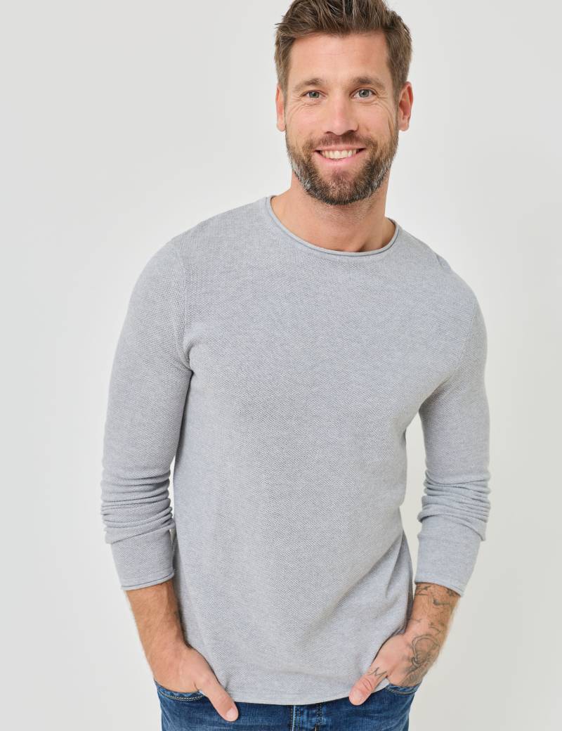 Basic-Pullover m. Strukturmuster von Jeans Fritz