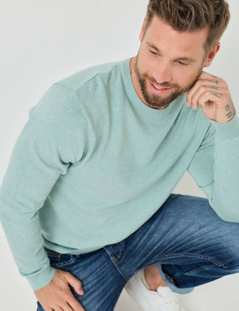 Basic-Pullover mit Rundhals von Jeans Fritz