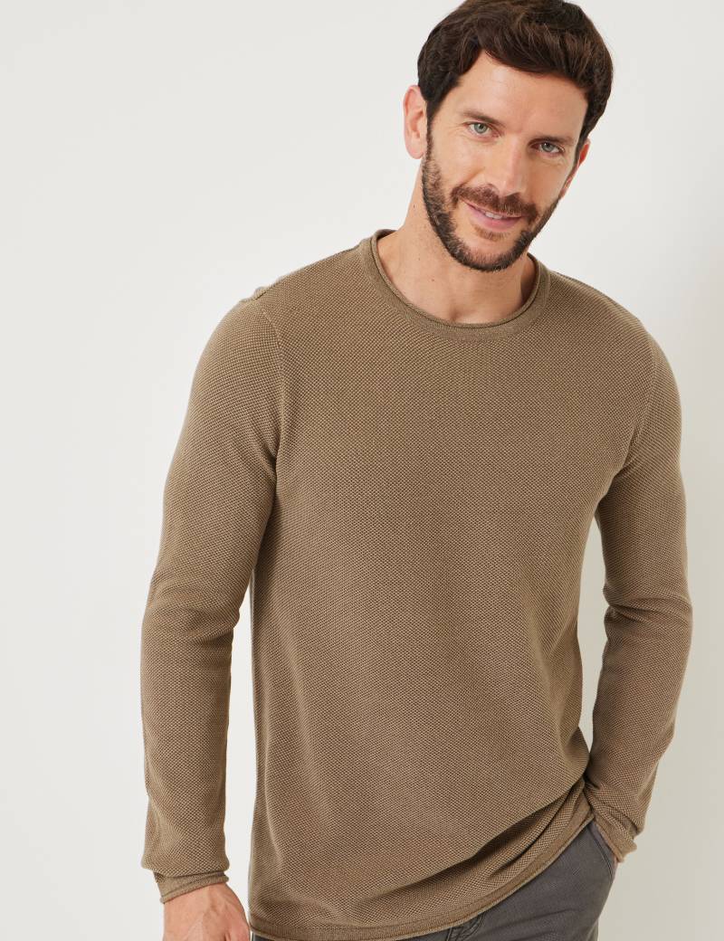Leichter Pullover mit Perl-Optik von Jeans Fritz