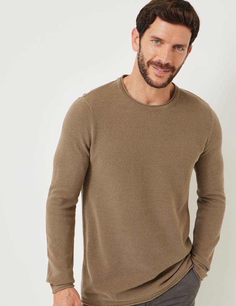 Leichter Pullover mit Perl-Optik von Jeans Fritz