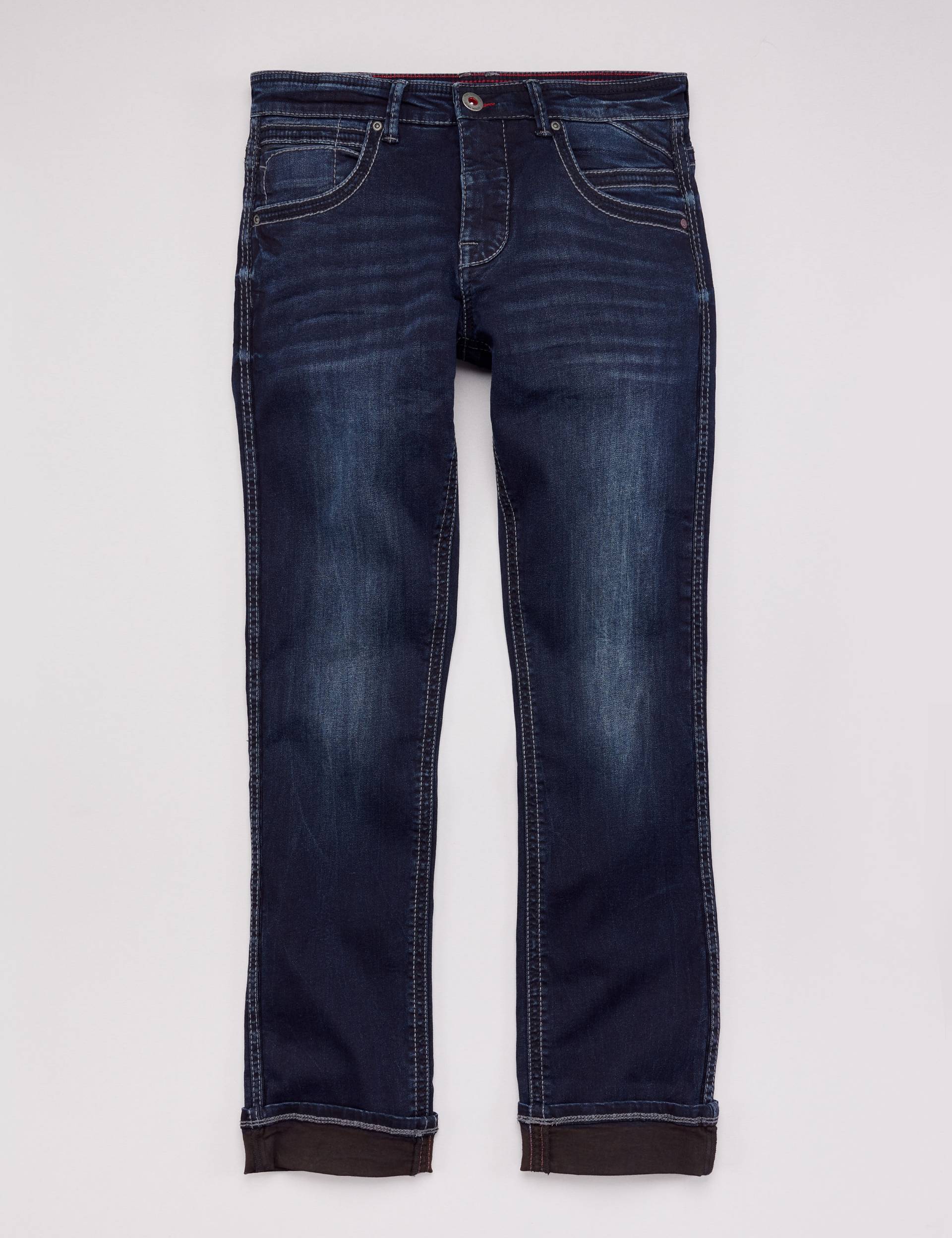 Regular Fit Jeans, Kontrastnähte von Jeans Fritz