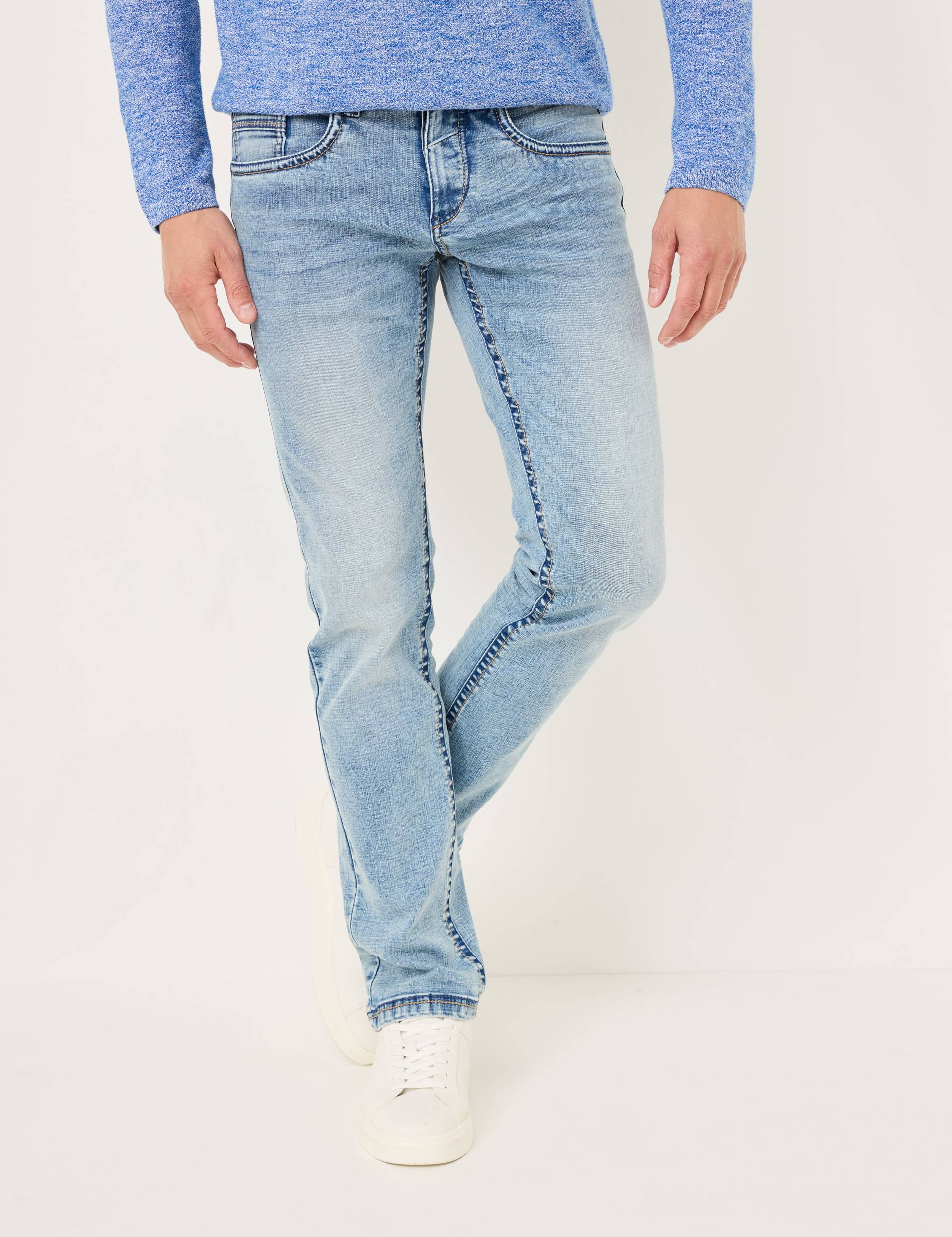 Regular Fit Jeans, Kontrastnähte von Jeans Fritz
