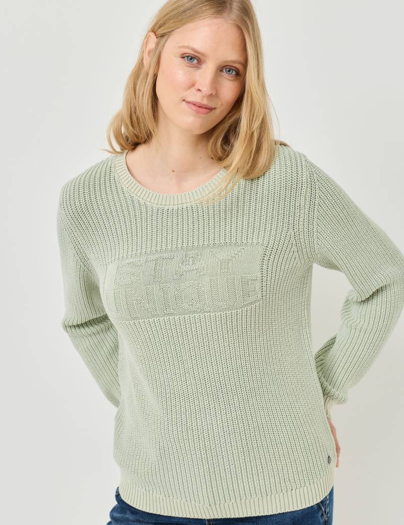 Ripp-Pullover mit Schriftzug von Jeans Fritz