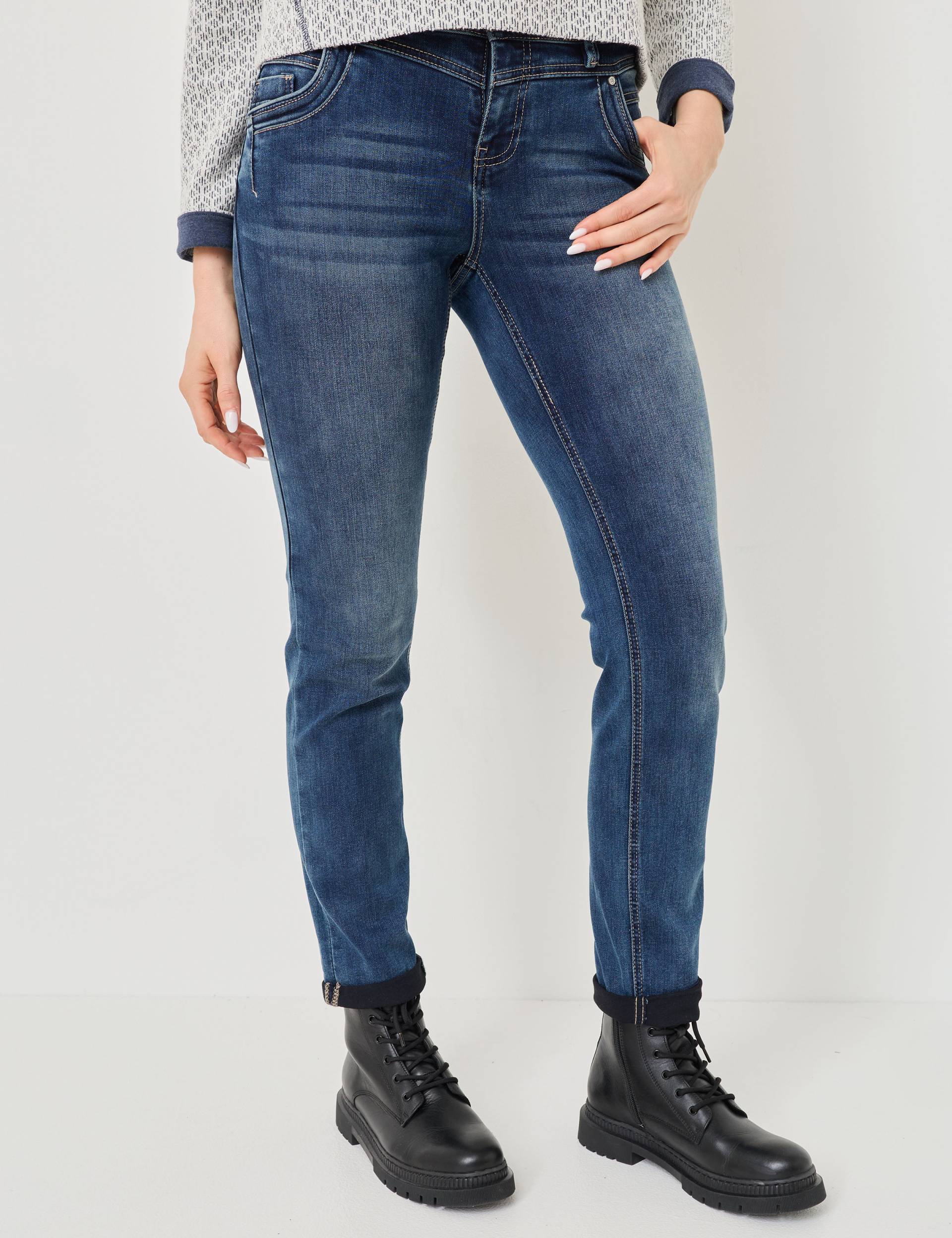 Slim Fit Jeans, mittlere Leibhöhe von Jeans Fritz