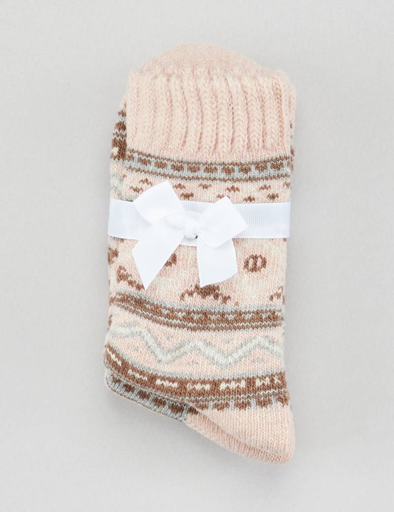 Kuschelsocken mit Norweger-Muster von Jeans Fritz