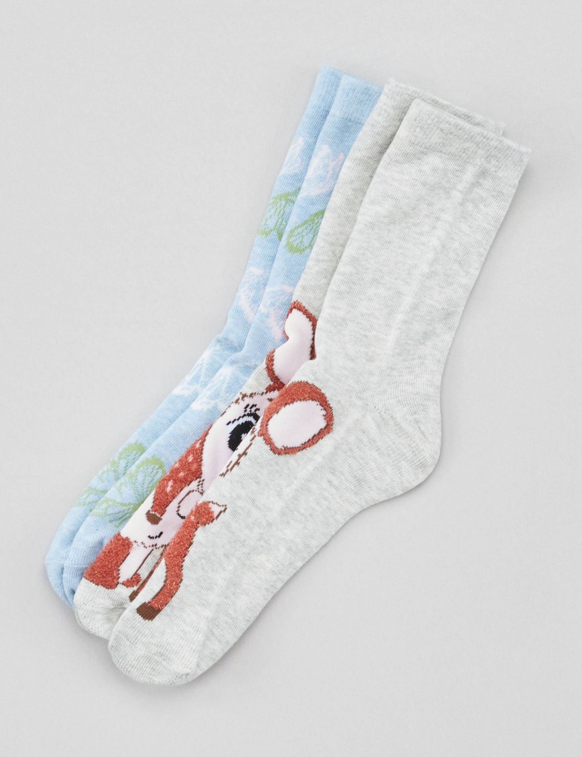2er Pack Socken m. Tiermotiven von Jeans Fritz