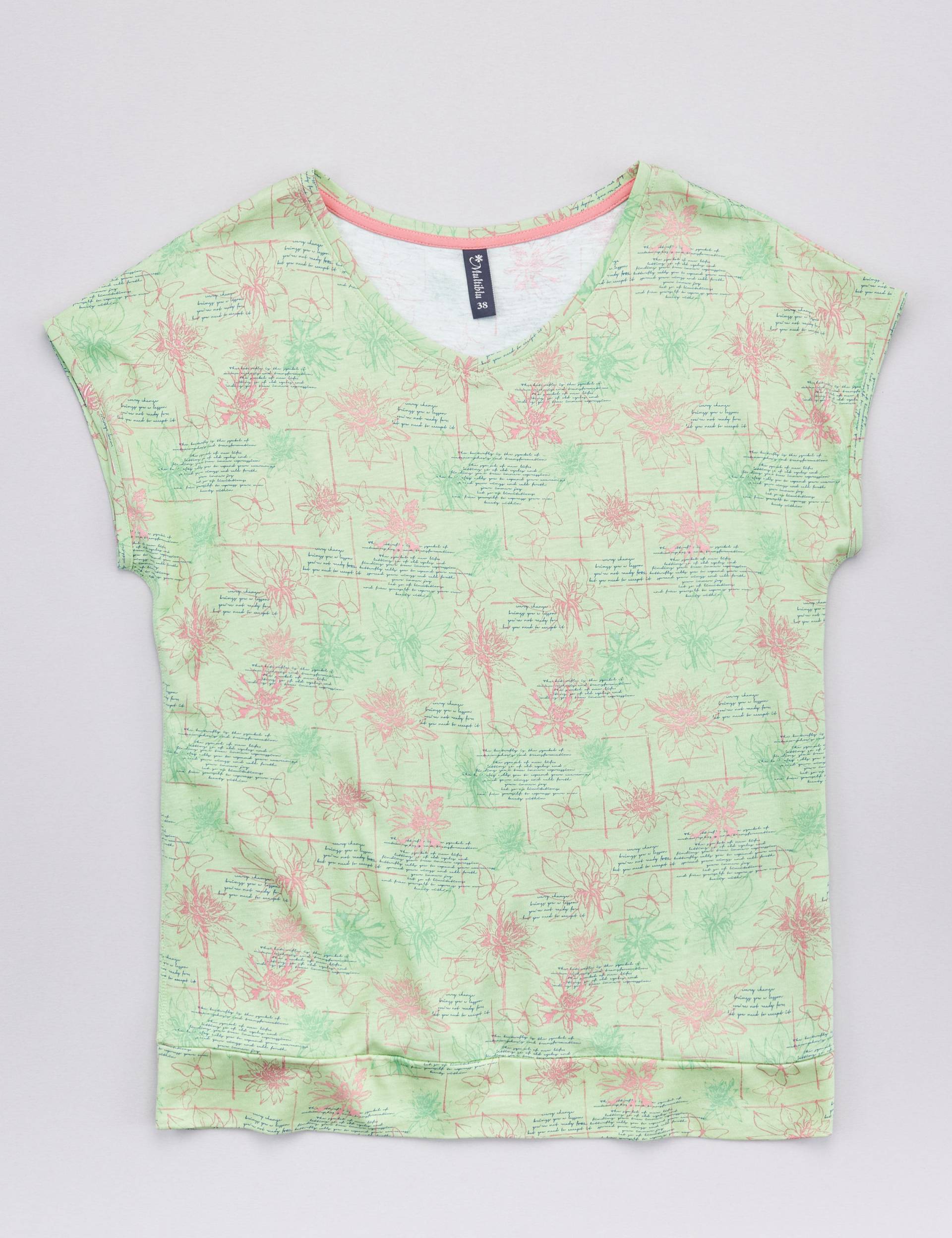 Sommerliches Shirt mit Alloverprint von Jeans Fritz